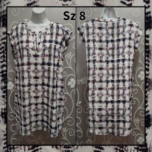 WOMENS PATTERNED SHIRT DRESS SIZE 8